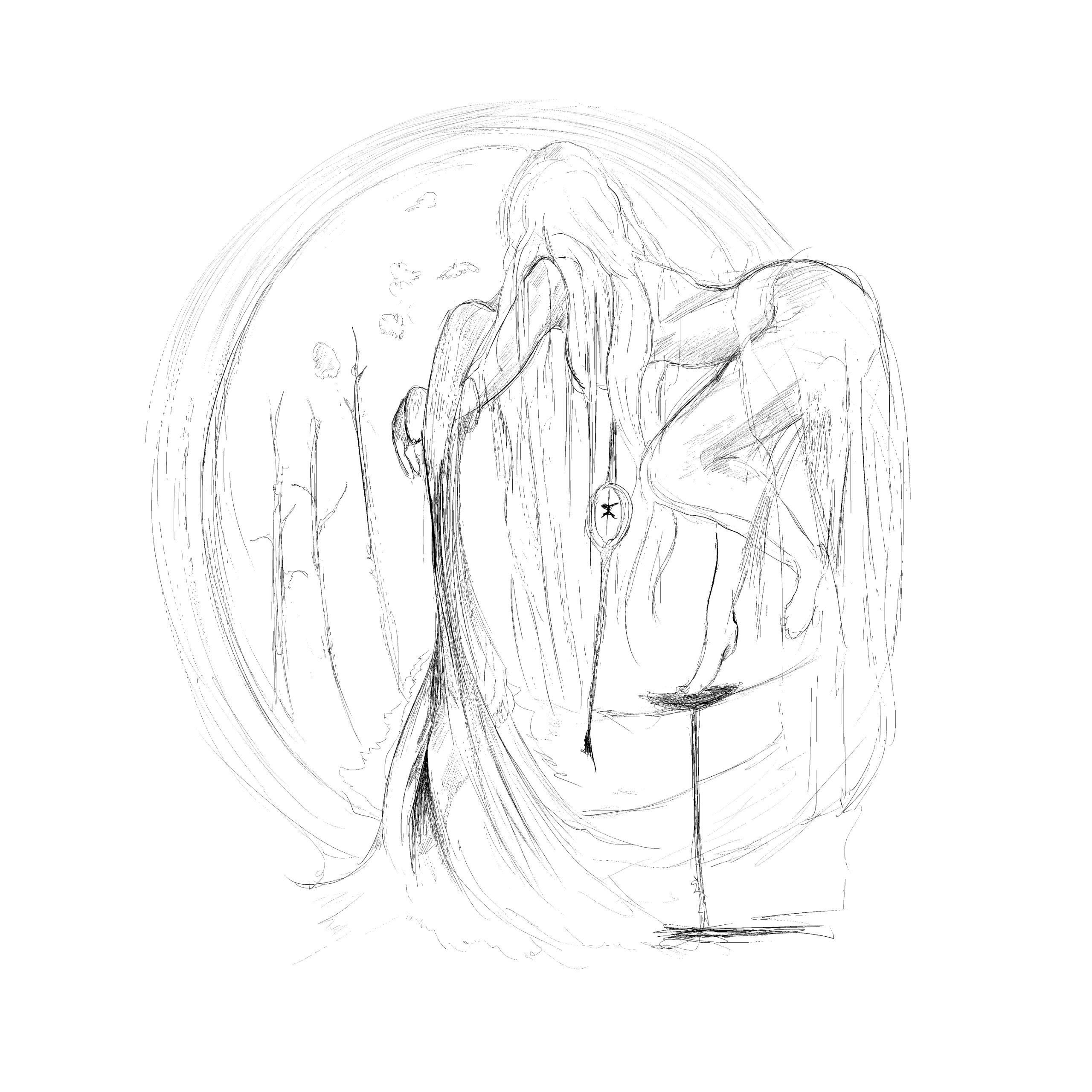 イラスト　アート　「FLATNOSE」No.8 イラスト アート 「FLATNOSE」No.8 美術品・アンティーク